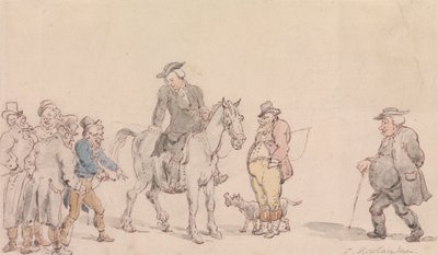 The Vicar of Wakefield: The Vicar Selling His Horse by Thomas Rowlandson
